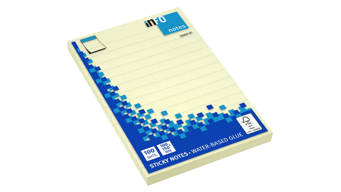 Post-it Notes Super Sticky Printed Note Pads, 4 x 8, Lined, Assorted Designs, 75-Sheet, 3/Pack